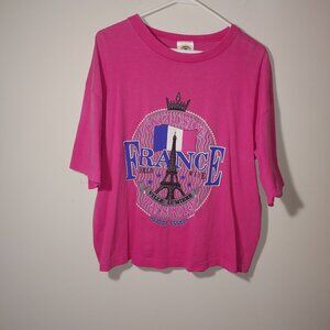 Vintage 90s- 2000s Ross International Graphic Short Sleeves Tee Shirt Pink OS